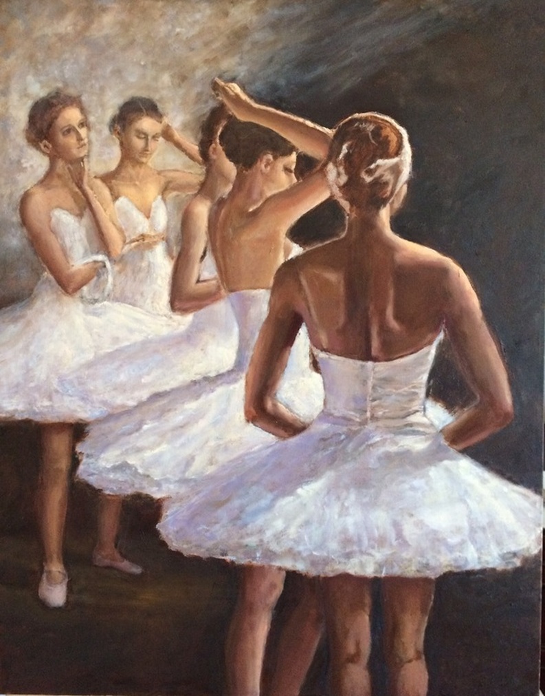 image ballerinas painting Nadia Lassman Toronto painter artist