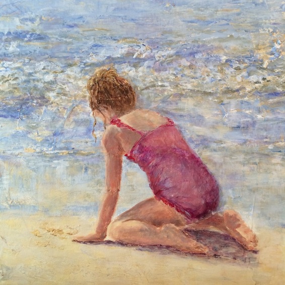summer day at the sea painting Nadia Lassman Toronto painter artist
