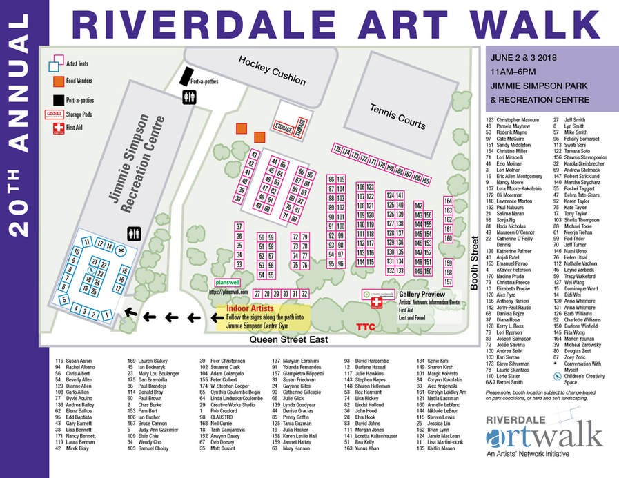 riverdale art walk map exhibitors picture image