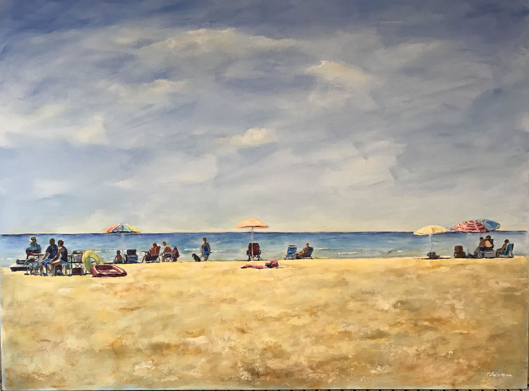 sand banks painting Nadia Lassman Toronto painter artist